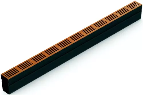 Aco ACO Slimline 100 cm + CorTen designrooster (19012)