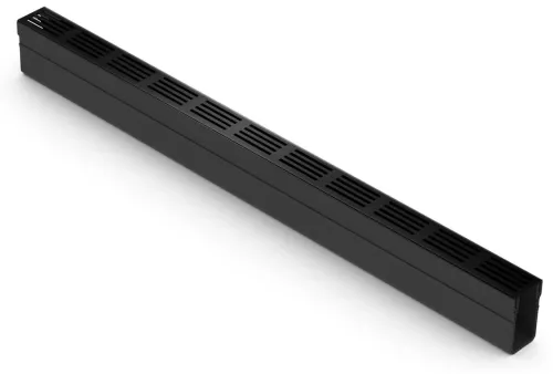 Aco ACO Slim Line zwart met designrooster (19005)