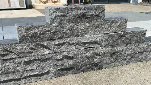Stones4u Stapelblok Basalto 2 zijde natuurruw 1 lange zijde gezoet (758864)